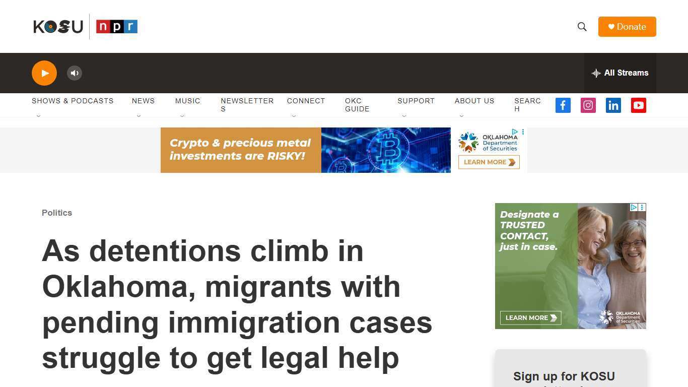 Immigration attorneys feel strain as detentions rise in Oklahoma | KOSU